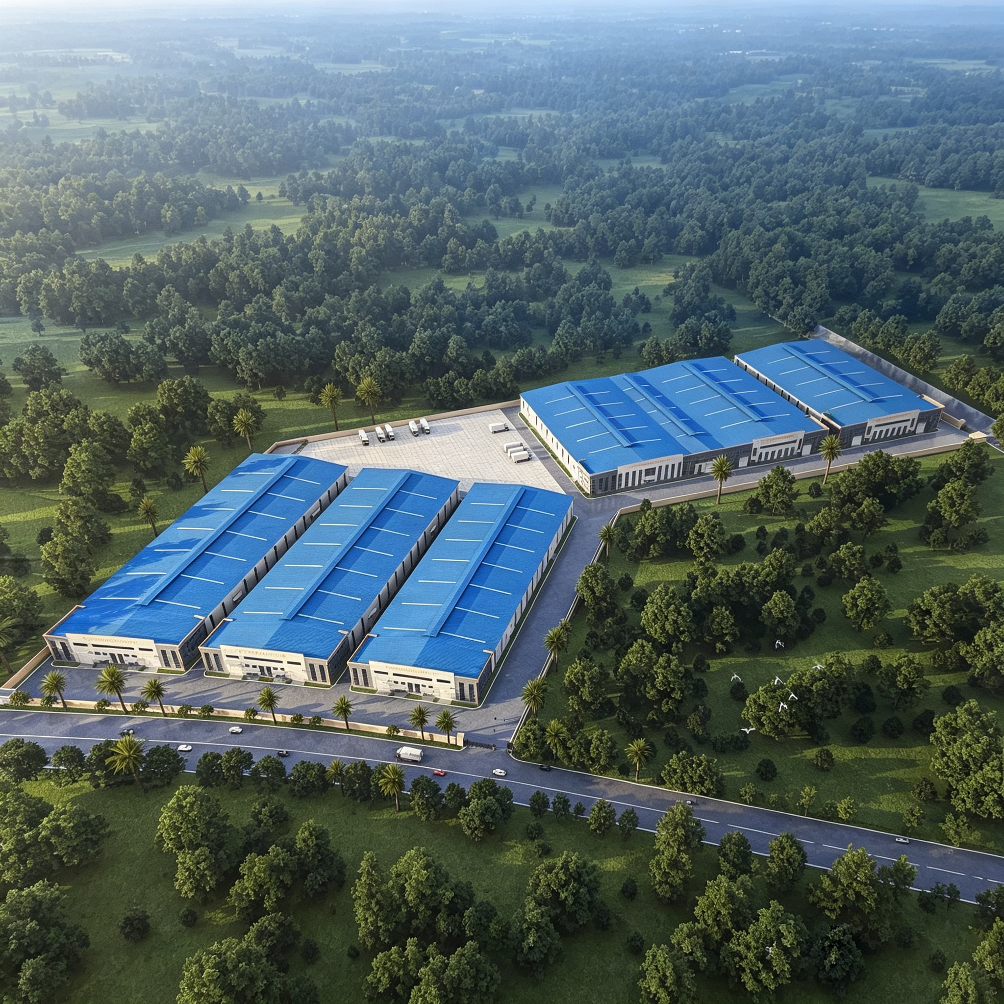 The company purchased 70,000 square meters of land